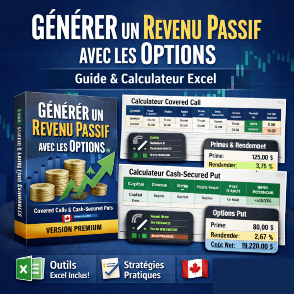 Guide: Générer un revenu passif avec les options + Calculateur Excel (Version Premium)