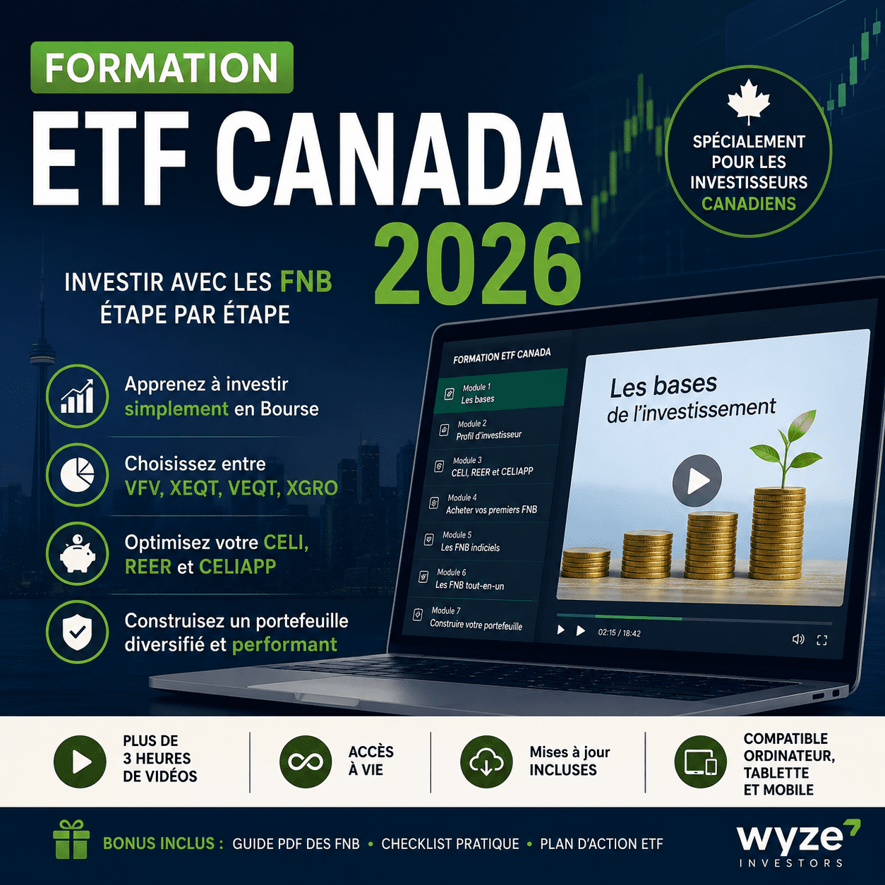 Formation FNB Canada – Construisez votre portefeuille de A à Z